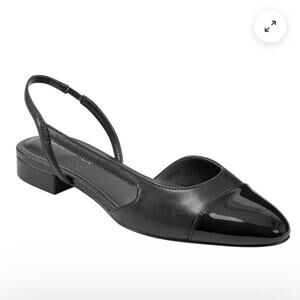 Marc Fisher Women’s Shoes DELA CLOSED TOE SLINGBACK DRESS FLAT 10 Quiet Luxury